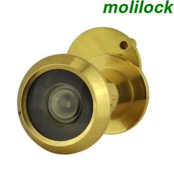 Zinc Alloy Peep Hole, Satin Brass Door Viewer