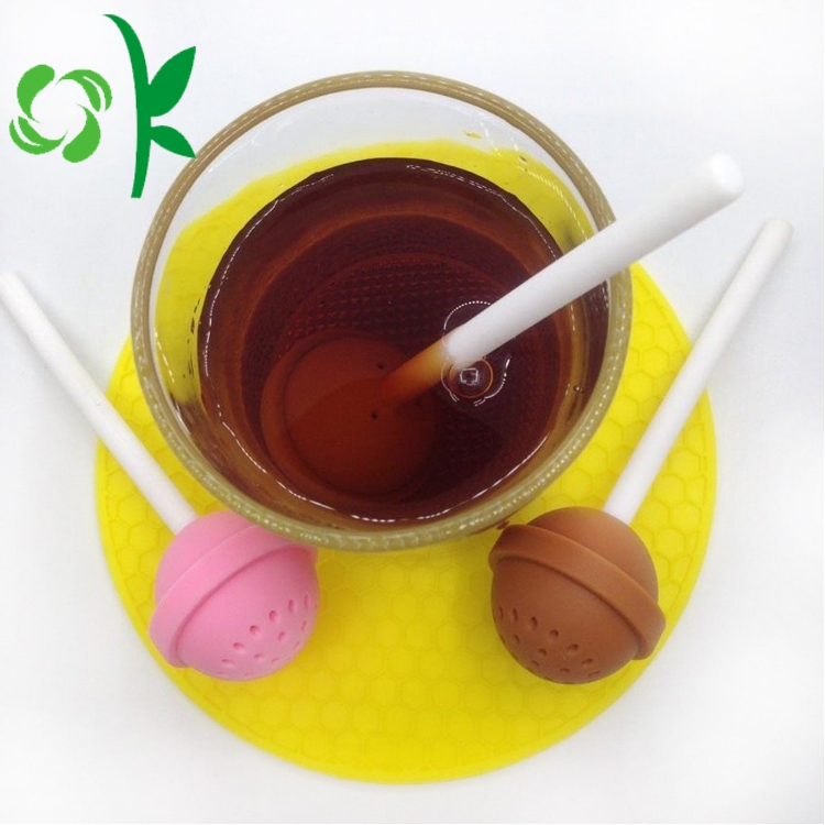 Colorful Lollipop Design Silicone Tea Bag Spice Infuser