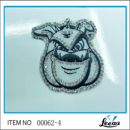 Wholesale 3d Embroidery Clothes Rhinestone Patch