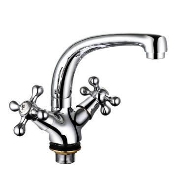 Dual handle bath tap