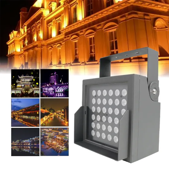 DTLT 100W 36pcs LED Beads Outdoor Square IP66 Waterproof DMX Stage Light Flood Light RGBW 4 in 1
