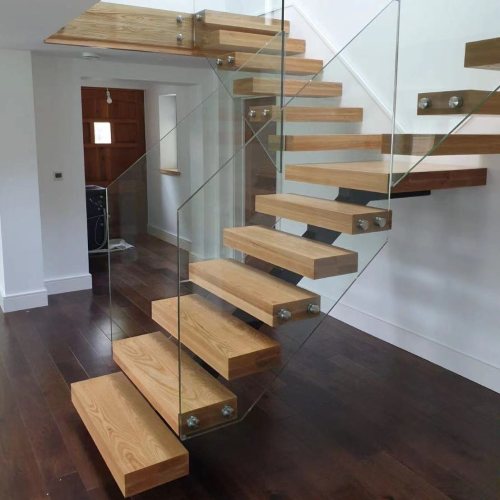 Design fixed adjustable glass railing system support