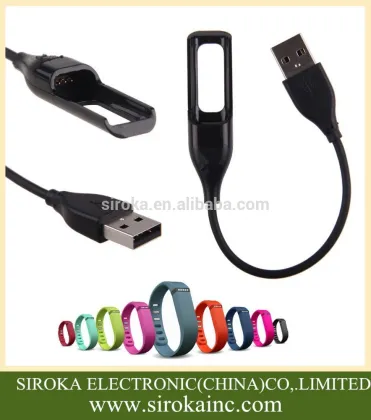 Promotional gift Black USB cable for smart watch replacement USB cable for Fitbit Flex Band Wireless Activity Bracelet Charge