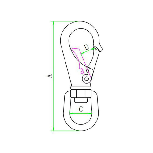 Key Chain Spring Snap Hook