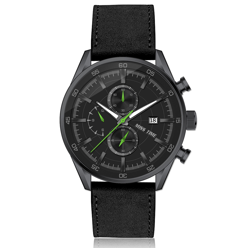 5atm Waterproof Watches Chronograph Men