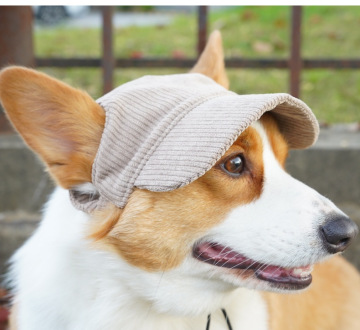 Wholesale Cute Pet Baseball Hats: Summer Outdoor Sports Sunhat with Adjustable Corduroy Cap and Ear Holes