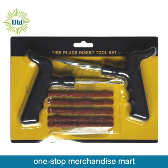 Bicycle Tire Repair Plugs Insert Tool Set