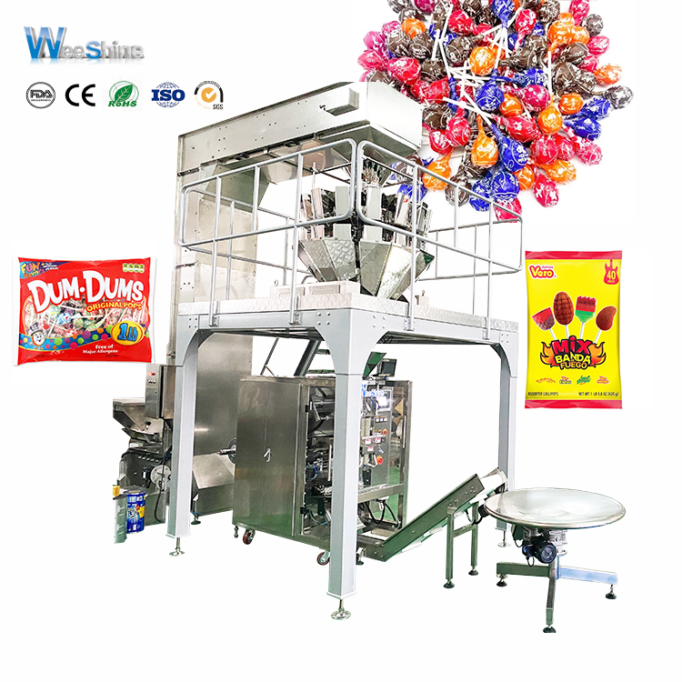 Lollipop Gumiies Sweet Candy Automatic Packing Machine