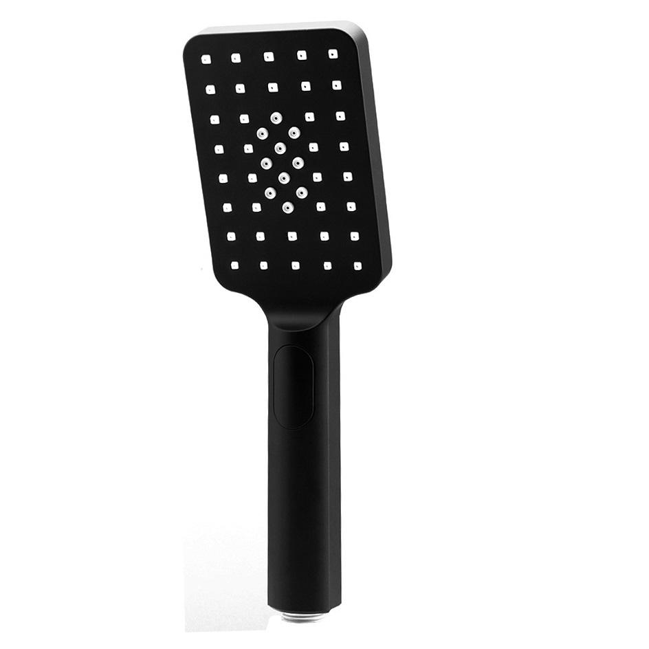 Black square ABS hand shower