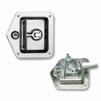 Two Point Folding T-handle Latch, Truck Toolbox Lock, Suitable for Steel and Wood Door