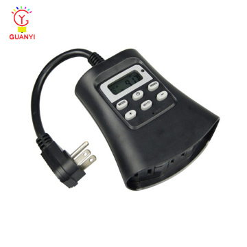 Cyclic Outdoor Digital Timer TM-074 with 3 Ground Outlets
