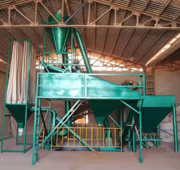 Air selected crusher for raw material crushing