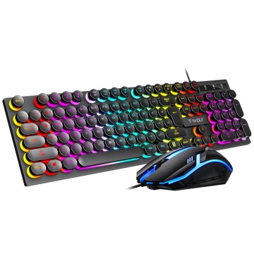TF270 RGB Rainbow Backlit Gaming Keyboard and Mouse Combo