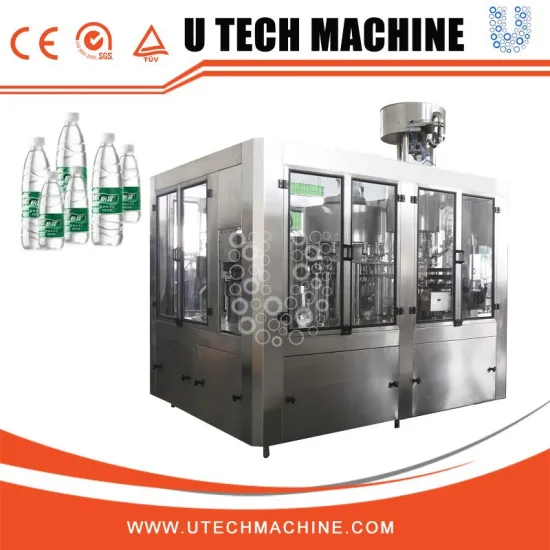 Automatic mini mineral water plant/drinking water bottling rinsing filling and capping machine