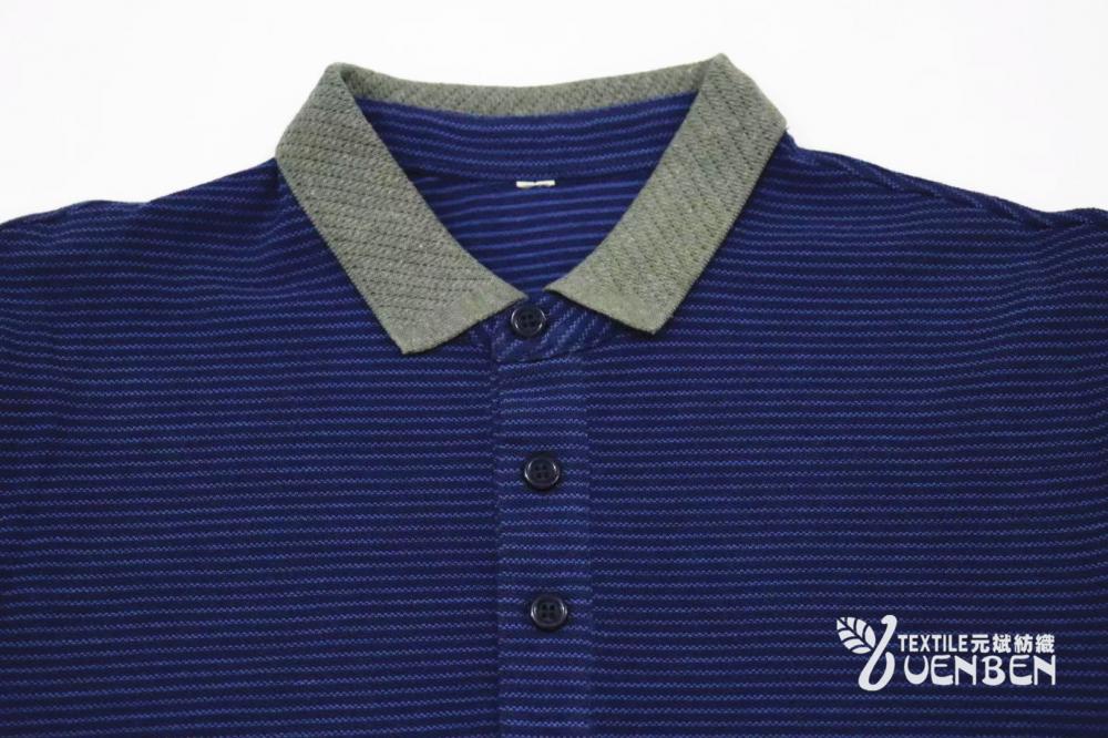 100% कपास जेकक्वार्ड कॉलर लंबी आस्तीन 100%Cotton Jacquard Collar Long Sleeve