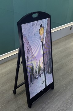 Weatherproof Mobile Outdoor LED Poster for Street Marketing