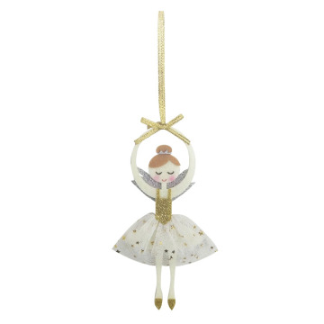 Christmas ornament with dancing girl pattern