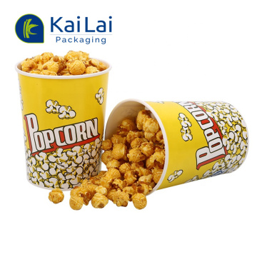 Custom Printing Disposable Takeaway 150 Oz Paper Popcorn Bucket for Cinema