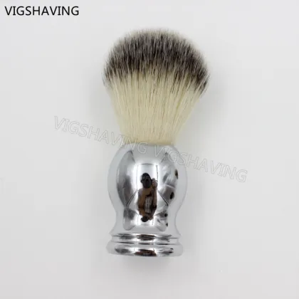 synthetic bristle metal handle beaver shave brush