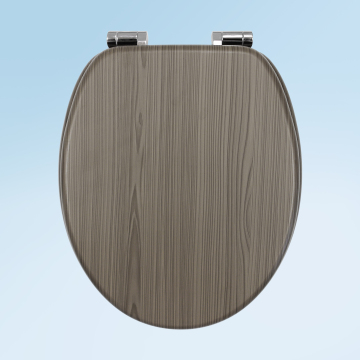 MDF Κάθισμα Τουαλέτας Γκρι Ξύλινο Φινίρισμα BLG31302-01
