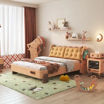 Modern Children's Solid Wood Cookie Cartoon Princess Kids Bed