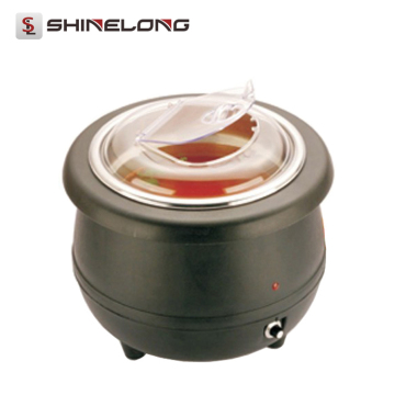 C106 10L Stainless Steel Electric Soup Kettle With Polycarbonate Lid