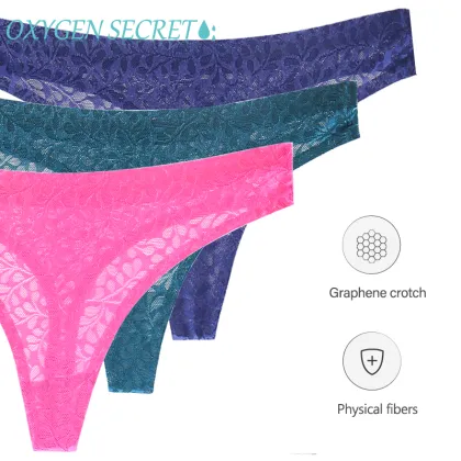 OXYGEN SECRET Multicolor Optional Ice Silk Traceless Sexy Thong