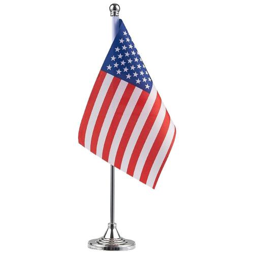 Custom design logo Lowest price national table flag