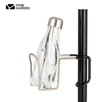 Porte-tasse en acier inoxydable du jardin Mobi pour camping en plein air