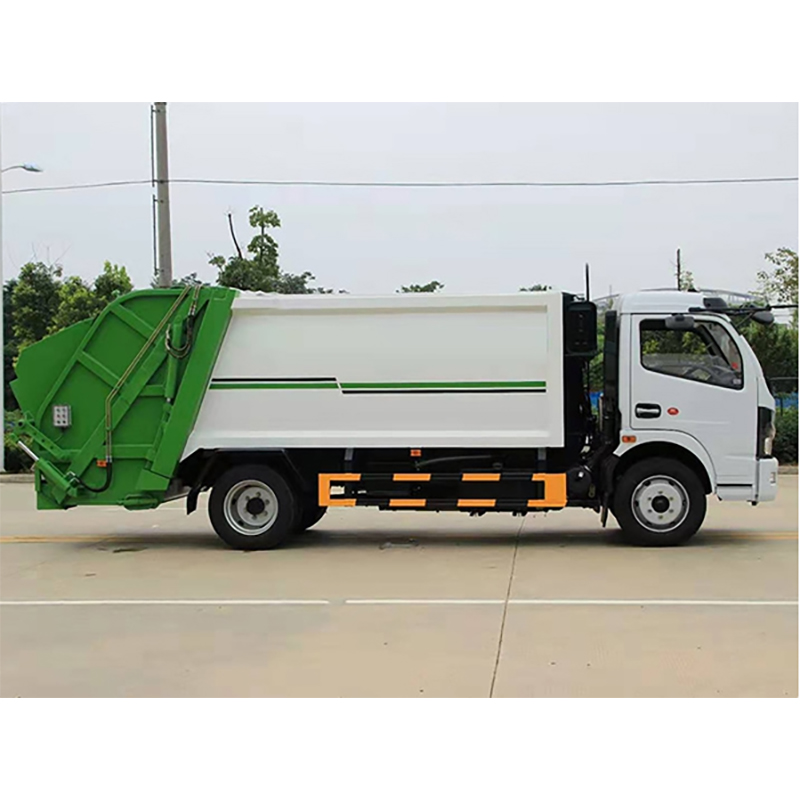 City garbage removal truck