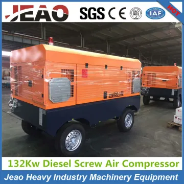 13 Bar Diesel Engine Portable Air Compressor for Drilling Rig & Mining