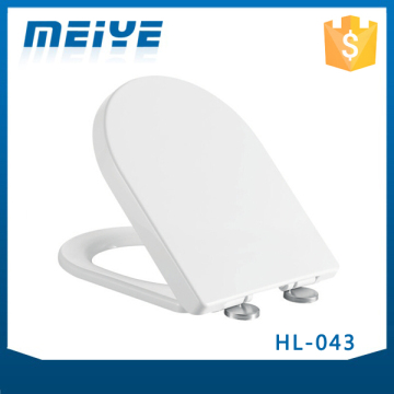HL-043 MEIYE PP 465*360*46mm Round Soft-closing Toilet Seat Cover Ramp Down Toilet Lid