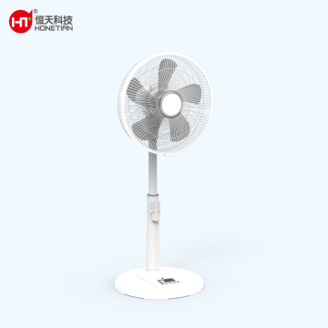 HONETIAN button control LED display adjustable height 8 speeds 4 modes 8 timer 14 inches DC custom colors indoor pedestal fan