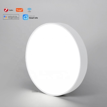 Zigbee Tuya WiFi Smart Thin Round Dimmable LED Ceiling Light