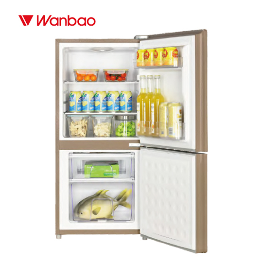 99L mini double temperature double door refrigerator