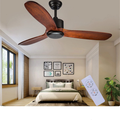 LEDER Ventilatore da soffitto elettrico in legno