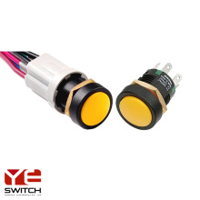 Double channel button switch with light
