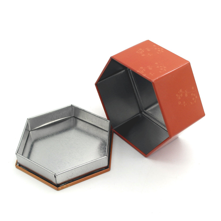 Hexagon tinplate boks Næringsmiddel sundhed produkt tin boks