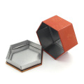 Hexagon tinplate box Nutritional health product tin box
