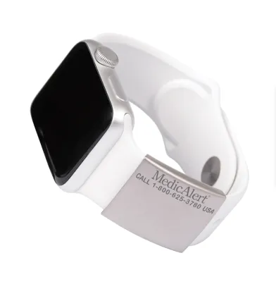 Smart Watch with Custom Medical Emergency Information Tag
