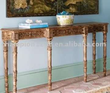 Luxuary antique wooden console table