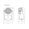 1800K ~ 3200K ζεστό χρώμα Fresnel Blinder Light 100W