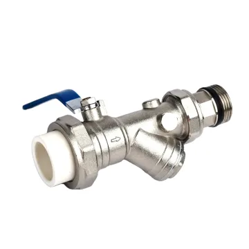 Steel Handle Brass Ball Valve with PPR thread Union ball valve
