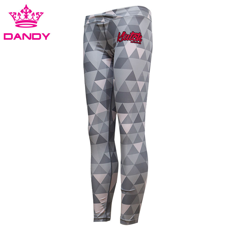 Custom logo sublimation printing training leggings