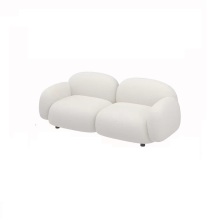 Modern White Loveseats Sofa