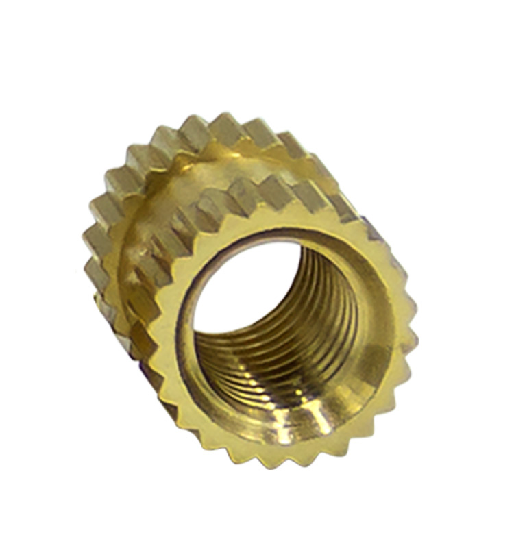 brass knurled thread insert nut