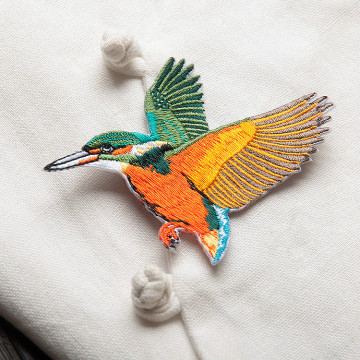パッチ服動物のパッチ鳥刺繍アイロン
