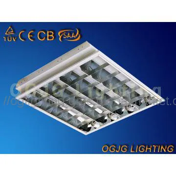 T8 4x18w Recessed Grille Light Fittings