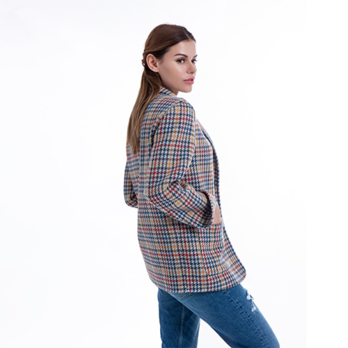 New styles colored checked suit jacket