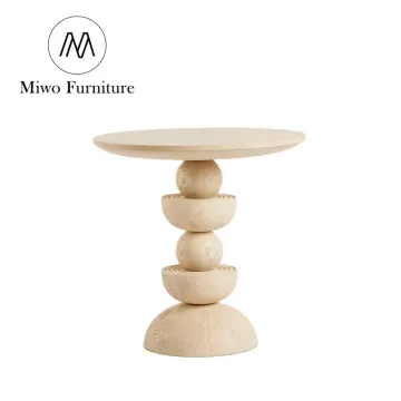 Modern Antique Hotel Balcony Lounge Table Solid Wood Side Table Design